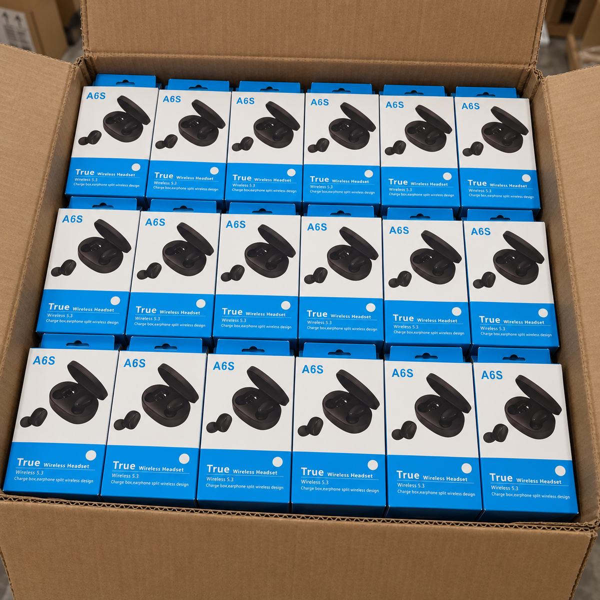 Carton de 20 x écouteurs Bluetooth sans fil neufs