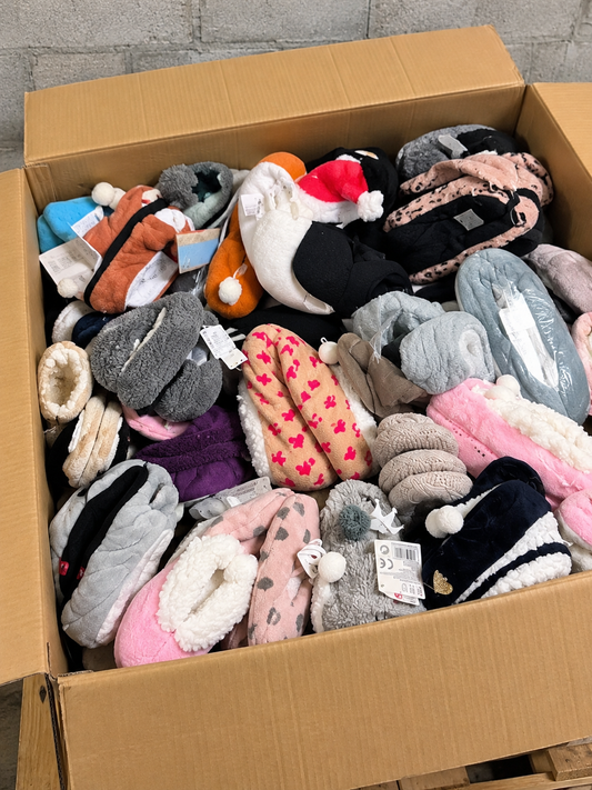 Carton revendeur C8 rempli de 50 x chaussons