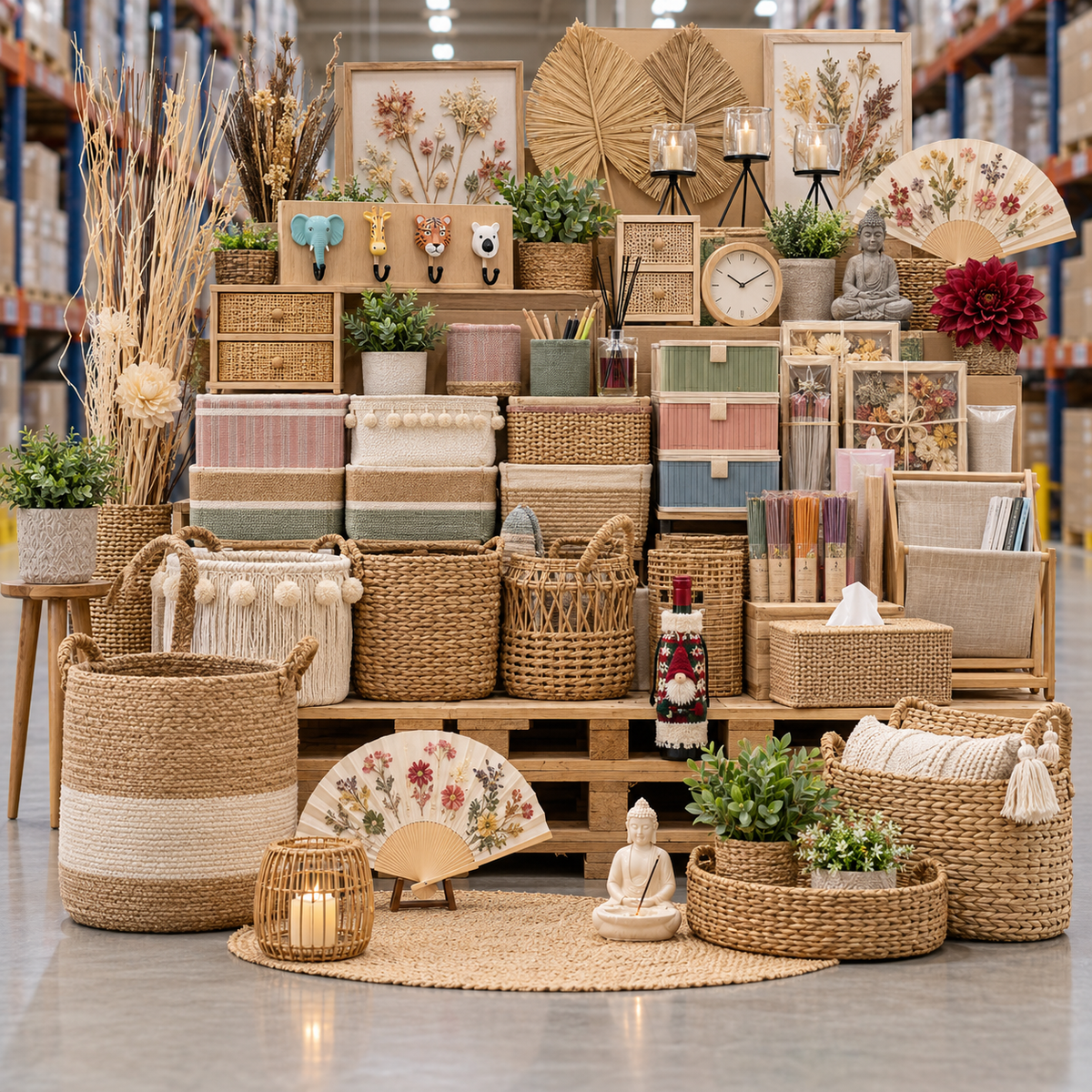 Palette #6 déco bohème et bazar maison 387 pièces livraison incluse