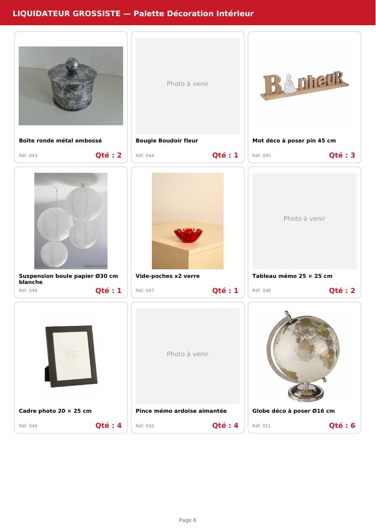 Palette #10 Deco maison cadres et luminaires divers 320 pièces livraison incluse
