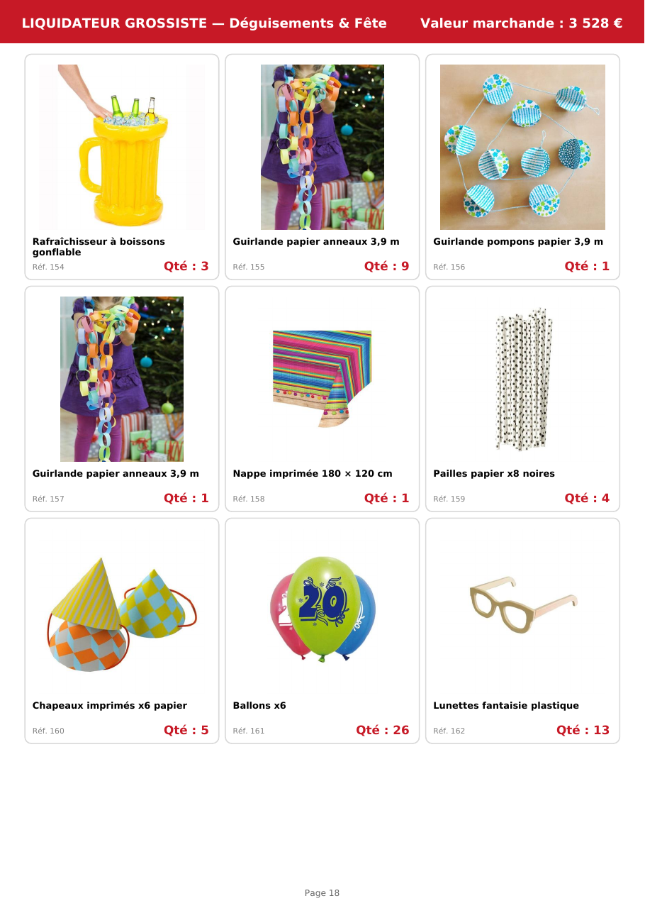 Palette #1 déguisements enfants et fêtes TATI 750 pièces Livraison incluse